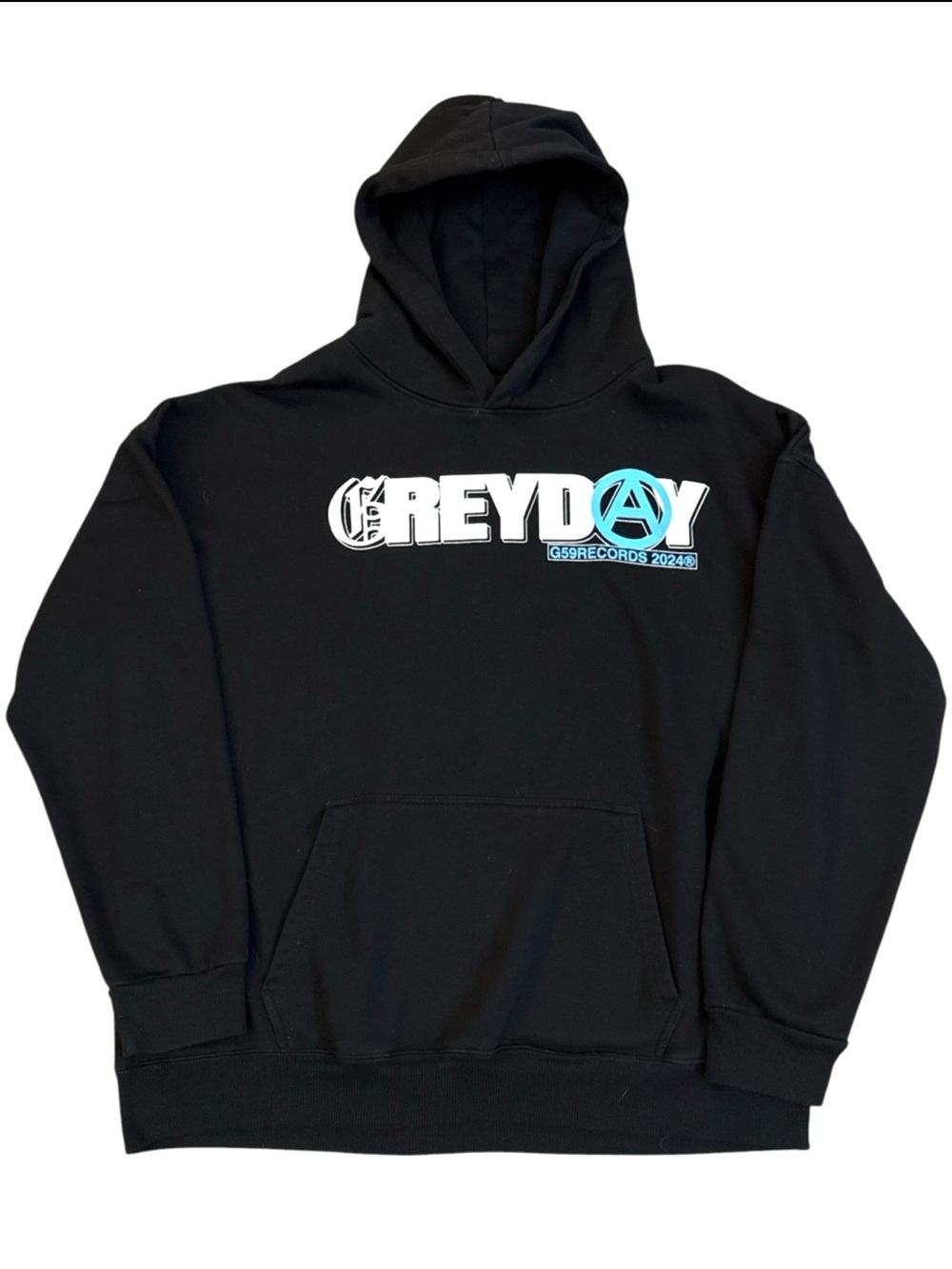 Official $uicideboy$ Grey Day 2024 Tour Hoodie G59 Records Black White Blue XL